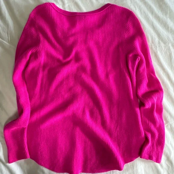 Aqua Cashmere pink sweater L - Picture 3 of 3